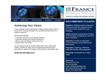 Tablet Screenshot of francestrategic.com